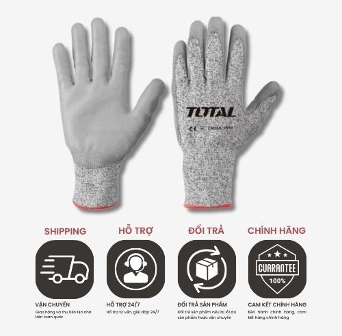 TSP1701-XL Găng tay chống cắt size XL TOTAL